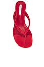 view 4 of 5 Edgy Wedge Sandal in Tomato Nubuck