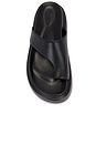 view 4 of 5 Jazzy Sandal in Black Nappa