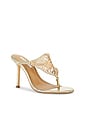 view 2 of 5 Demure Sandal in Gold Glomesh