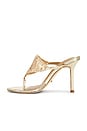 view 5 of 5 Demure Sandal in Gold Glomesh