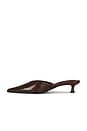view 6 of 5 MULES CONNIE HEELED in Chocolate Vintage
