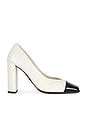 view 1 of 5 Legacy Pump in Dove Nappa & Black Patent