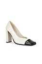 view 2 of 5 Legacy Pump in Dove Nappa & Black Patent