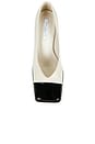 view 5 of 5 Legacy Pump in Dove Nappa & Black Patent