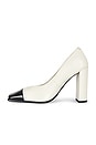 view 6 of 5 Legacy Pump in Dove Nappa & Black Patent