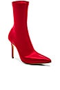 view 2 of 5 Davis Boot in Red Satin Stretch
