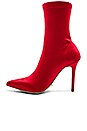 view 5 of 5 Davis Boot in Red Satin Stretch
