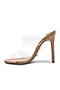view 5 of 5 Kade Heel in Clear Vynalite & Blush Kid Suede