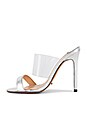 view 5 of 5 Kosta Heel in Silver Foil & Clear Vynalite