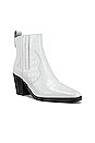 view 2 of 5 BOTTINES GLOSS in White Croc