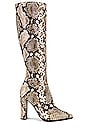 view 1 of 5 BOTTINES LUCILLE in Cream Python