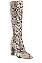 view 2 of 5 BOTTINES LUCILLE in Cream Python