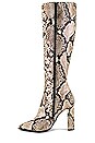 view 5 of 5 BOTTINES LUCILLE in Cream Python