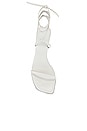 view 4 of 5 Jenna Sandal in White Sheep Nappa