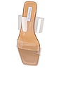view 4 of 5 Sabelle Sandal in Clear Vynalite & Skin Capretto