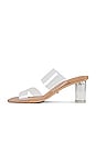 view 5 of 5 Sabelle Sandal in Clear Vynalite & Skin Capretto