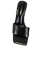 view 4 of 5 Aaliyah Sandal in Black in Black Capretto