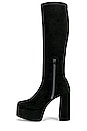 view 5 of 5 Toniq Platform Boot in Black Stretch Suede