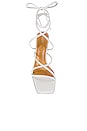 view 4 of 5 Caden Sandal in White Sheep Nappa