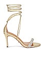 view 1 of 5 Henley Sandal in Gold Nappa Metallic