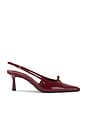 view 1 of 5 Quill Slingback in Bordeaux Patent