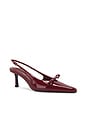 view 2 of 5 Quill Slingback in Bordeaux Patent