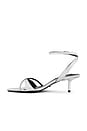 view 5 of 5 Fortune Sandal in Silver Nappa Metallic
