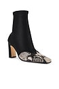 view 2 of 5 Soho Boot in Black Souple & Ecru Snake