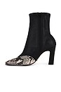 view 5 of 5 Soho Boot in Black Souple & Ecru Snake