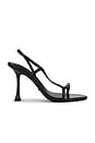 view 1 of 5 Lush Sandal in Black Hi Shine