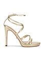 view 1 of 5 Sass Sandal in Gold Nappa Metallic