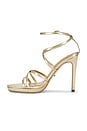 view 5 of 5 Sass Sandal in Gold Nappa Metallic