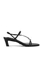 view 1 of 5 Tulip Sandal in Black Nappa