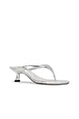 view 2 of 5 Krista Mule in Silver Nappa Metallic