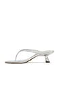 view 5 of 5 Krista Mule in Silver Nappa Metallic