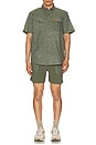 view 5 of 5 Retro River Shorts in Beetle & Crackle