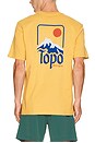 view 2 of 5 Peak Tee in Goldenrod