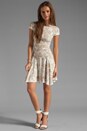 view 2 of 6 Patricia Dove Dress en White/Nude in White & Nude