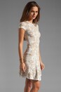 view 3 of 6 Patricia Dove Dress en White/Nude in White & Nude