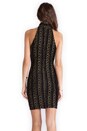 view 4 of 6 Claudia Halter Dress in Black/Gold in Black & Gold