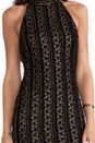 view 5 of 6 Claudia Halter Dress in Black/Gold in Black & Gold