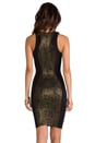 view 4 of 6 Shiran Dress en Gold/Black in Gold & Black