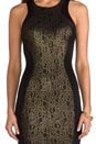 view 5 of 6 Shiran Dress en Gold/Black in Gold & Black