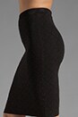 view 5 of 6 Celeste Eyelet Jacquard Skirt in Black