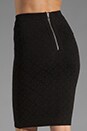 view 6 of 6 Celeste Eyelet Jacquard Skirt in Black