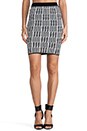 view 1 of 7 Celine Scottish Plaid Skirt en Black/White in Black & White