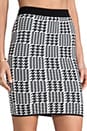 view 5 of 7 Celine Scottish Plaid Skirt en Black/White in Black & White