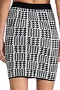 view 6 of 7 Celine Scottish Plaid Skirt en Black/White in Black & White