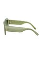view 3 of 3 Square Sunglasses in Milky Green & Green