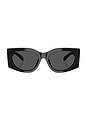 view 1 of 3 Oval Sunglasses in Black